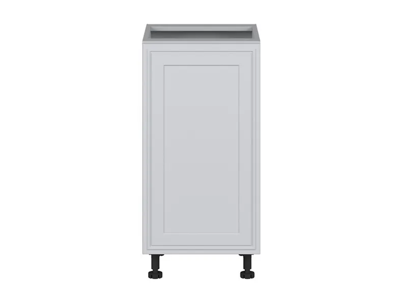 BRW Нижний кухонный шкаф Верди 40 см левый светло-серый матовый, греноловый серый/светло-серый матовый FL_D_40/82_L-SZG/JSZM фото №1