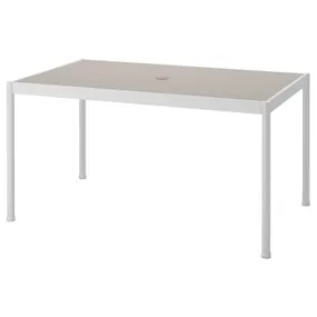 IKEA SEGERÖN СЕГЕРЕН, стіл, для вулиці, білий / бежевий, 91x147 см 905.108.13 фото