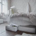 IKEA STUK СТУК, сумка для хранения, белый / серый, 71x51x18 см 503.095.77 фото thumb №3