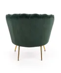 М'яке крісло HALMAR AMORINITO темно-зелений/золотий фото thumb №9