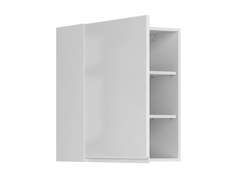 BRW Верхний кухонный шкаф Sole 60 см левый белый глянец, альпийский белый/глянцевый белый FH_G_60/72_L-BAL/BIP фото №3