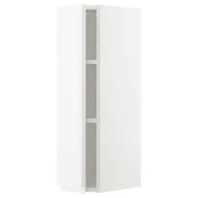 IKEA METOD МЕТОД, шафа навісна із полицями, білий / ВОКСТОРП глянцевий / білий, 20x80 см 294.554.10 фото