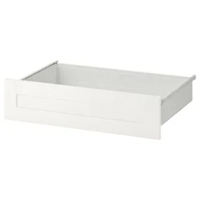 IKEA SANNIDAL САННИДАЛЬ, ящик, белый / белый, 80x57x20 см 594.378.44 фото
