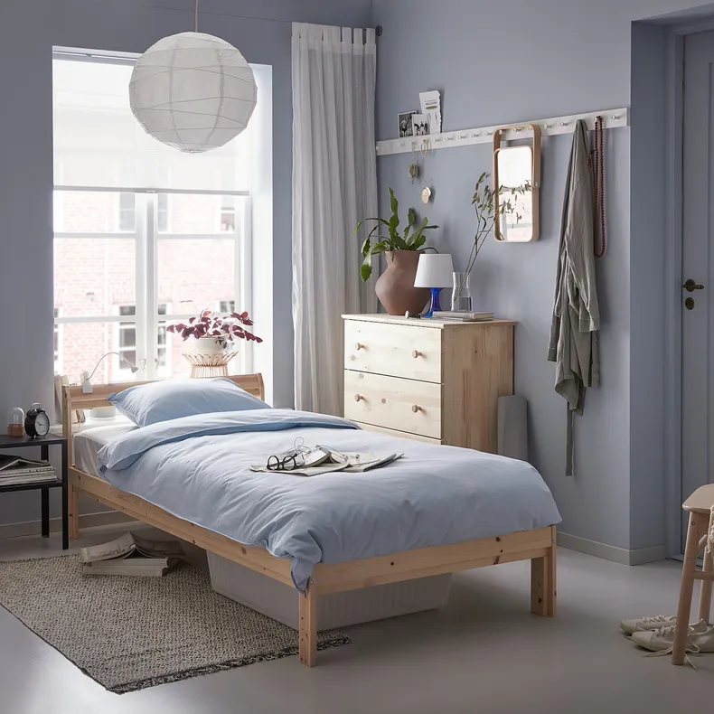 IKEA NEIDEN НЕЙДЕН, каркас кровати, сосна / Линдбоден, 90x200 см 494.960.04 фото №4