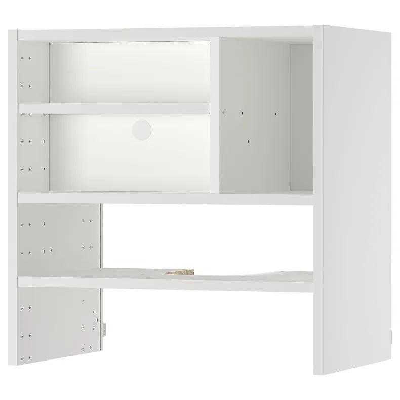 IKEA METOD МЕТОД, карк навісн шафи д / вбудов витяжки, білий, 60x37x60 см 505.476.39 фото №1