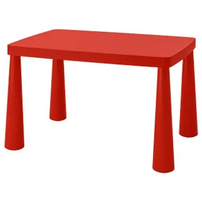 IKEA MAMMUT МАММУТ, стол детский, внутренний/внешний красный, 77x55 см 603.651.67 фото