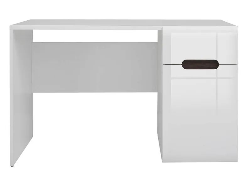 Письмовий стіл BRW AZTECA TRIO 120х75 см білий/глянцевий білий BIU1D1S/8/12-BI/BIP фото №3