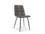 Кухонный стул SIGNAL LOOK, серый / черный фото