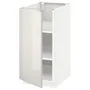 IKEA METOD МЕТОД, підлогова шафа з полицями, білий / Ringhult світло-сірий, 40x60 см 094.682.39 фото