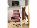 Крісло м'яке з підставкою для ніг оксамитове SIGNAL NIXON Velvet, Bluvel 52 - античний рожевий фото thumb №4