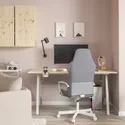 IKEA UTESPELARE УТЕСПЕЛАРЕ, геймерский стол и стул, имитация пепла/серый 995.373.80 фото thumb №2