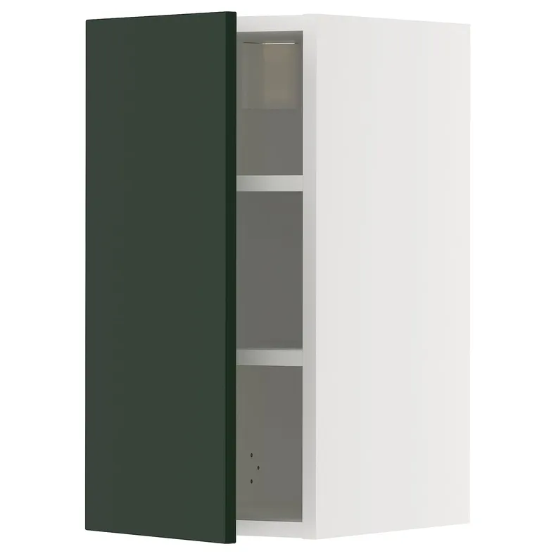 IKEA METOD МЕТОД, навесной шкаф с полками, белый/Гавсторп темно-зеленый, 30x60 см 295.566.83 фото №1
