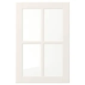 IKEA BODBYN БУДБІН, скляні дверцята, кремово-білий, 40x60 см 704.850.46 фото