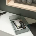 IKEA KUGGIS КУГГІС, коробка з кришкою, прозорий чорний, 18x26x8 см 095.612.42 фото thumb №3