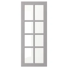 IKEA BODBYN БУДБИН, стеклянная дверь, серый, 40x100 см 204.850.39 фото
