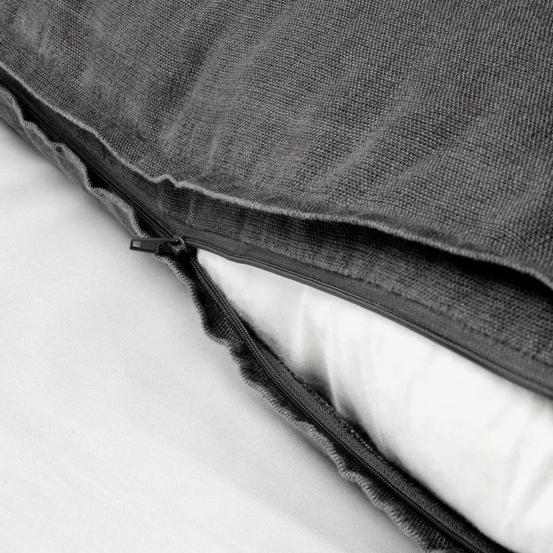 IKEA DYTÅG ДЮТОГ, чохол на подушку, темно-сірий, 65x65 см 405.176.85 фото №3