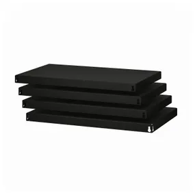 IKEA BROR БРОР, полиця, чорний, 84x54 см 005.122.89 фото