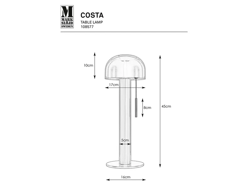 BRW Costa, настільна лампа 089044 фото №4