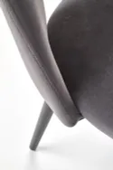 Кухонний стілець HALMAR K384 сірий/чорний (1шт=4шт) фото thumb №9