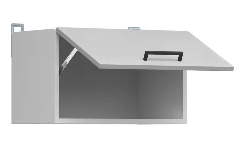 BRW Верхний кухонный шкаф Junona Line 50 см откидной светло-серый глянец, светло-серый глянец GO/50/30-BI/JSZP фото №3
