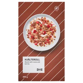 IKEA HJÄLTEROLL ХЭЛЬТЕРОЛЛ, Мюсли, с какао и сухофруктами/ Сертифицировано Rainforest Alliance, 400 g 305.242.00 фото