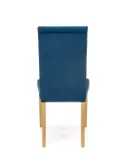 Кухонний стілець HALMAR DIEGO 3 стьобані смуги, дуб медовий/темно-синій фото thumb №9