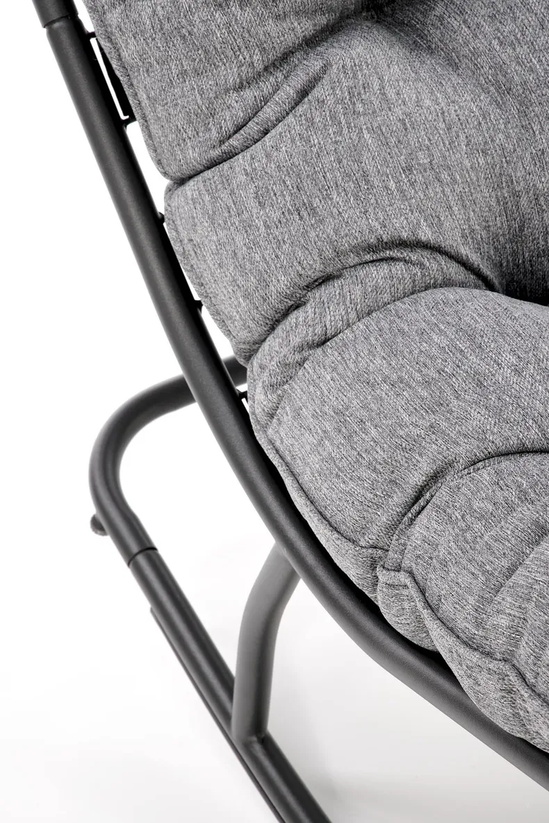 Мягкое кресло-качалка HALMAR GATTO, серый фото №7