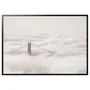 IKEA BJÖRKSTA БЬЙОРКСТА, картина з рамкою, міст і хмари / чорний, 200х140 см 195.089.37 фото