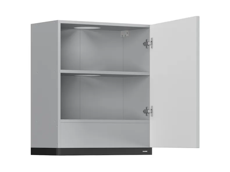 Кухонный шкаф BRW Top Line 60 см с вытяжкой правый серый глянец, серый гранола/серый глянец TV_GOO_60/68_P_FL_BRW-SZG/SP/CA фото №3