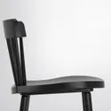 IKEA NORRARYD НОРРАРЮД, барний стілець зі спинкою, чорний, 74 см 003.977.36 фото thumb №3
