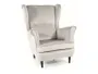 Мягкое кресло бархатное SIGNAL LORD Velvet, Bluvel 03 - светло-серый фото