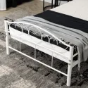 Кровать односпальная металлическая MEBEL ELITE GRIFFIN, 90x200 см, Белый фото thumb №6