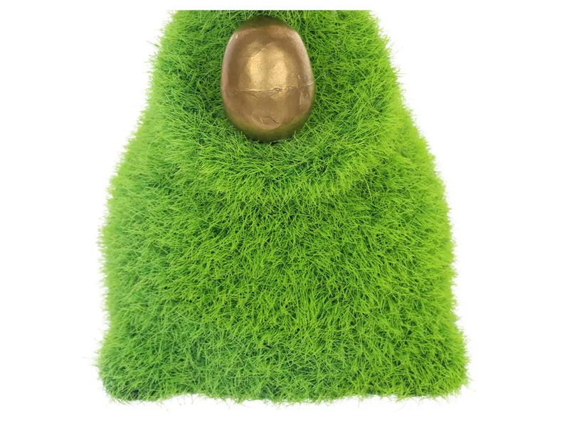 BRW Декоративна фігурка BRW Кролик з яйцем, штучна трава 085422 фото №4