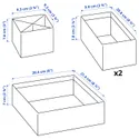 IKEA LYSMASK ЛИЗМАСК, набор коробок, 4 шт., рисунок / мультиколор 105.232.92 фото thumb №7