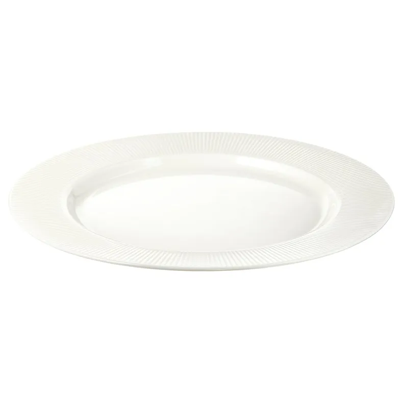 IKEA OFANTLIGT ОФАНТЛИГТ, тарелка, белый, 28 см 603.190.24 фото №1