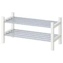 IKEA TJUSIG ЧУСИГ, полка для обуви, белый, 79x32x37 см 301.526.38 фото thumb №1