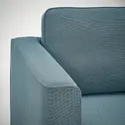 IKEA PÄRUP ПЭРУП, 3-местный диван с козеткой, Фриттуна темного серо-голубого цвета 495.142.96 фото thumb №4