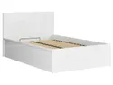BRW Ліжко Tetrix 120x200 з каркасом і ящиком для зберігання білий глянцевий, білий глянець LOZ/120/B-BIP фото thumb №1