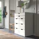 IKEA NORDLI НОРДЛИ, комод с 8 ящиками, белый, 80x99 см 693.368.87 фото thumb №2