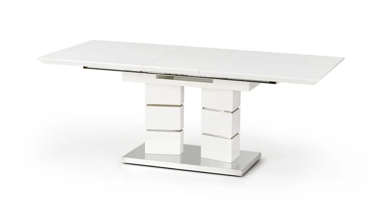 Обідній стіл розкладний HALMAR LORD 160-200x90 см, білий фото №6