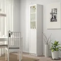 IKEA BILLY БІЛЛІ / OXBERG ОКСБЕРГ, стелаж панель / скляні дверцята, білий / скло, 40x42x202 см 893.988.41 фото thumb №2