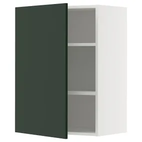 IKEA METOD МЕТОД, навесной шкаф с полками, белый/Гавсторп темно-зеленый, 60x80 см 395.567.53 фото