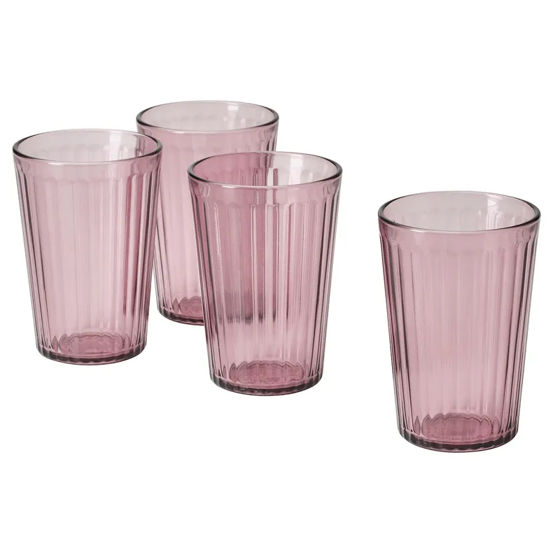IKEA BROKROCKA БРОКРОККА, склянка, сіро-рожевий, 31 кл 305.812.43 фото №1