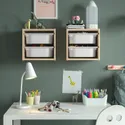 IKEA TROFAST ТРУФАСТ, настенный модуль для хранения, Светлая сосна, окрашенная в белый / белый цвет, 32x21x30 см 095.255.98 фото thumb №2