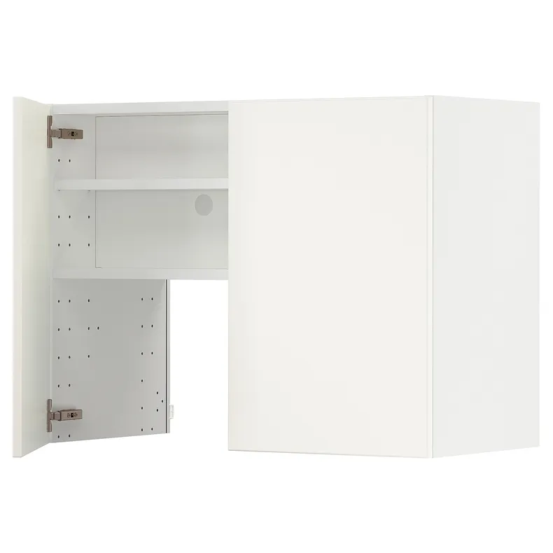 IKEA METOD МЕТОД, навесной шкаф д / вытяжки / полка / дверь, белый / белый, 80x60 см 995.044.26 фото №1