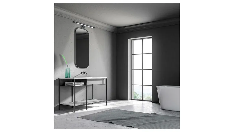 BRW Светильник настенный металлический для ванной комнаты Shine LED черный 086764 фото №5