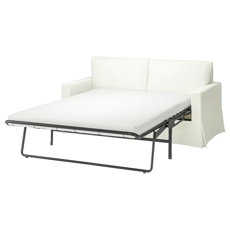 IKEA HYLTARP ХИЛЬТАРП, 2-местный диван-кровать, Халларп белый 594.895.88 фото №1