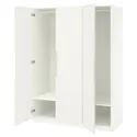 IKEA PAX ПАКС / TONSTAD ТОНСТАД, гардероб, комбінація, білий/кремовий, 150x60x201 см 195.490.18 фото thumb №1