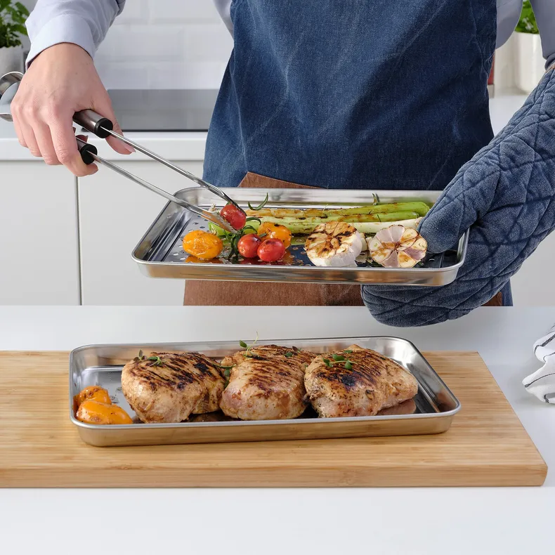 IKEA GRILLTIDER ГРІЛЛТІДЕР, піддон для гриля, нержавіюча сталь, 30x20 см 005.647.25 фото №5