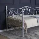 Ліжко односпальне металеве 90x200 см MEBEL ELITE MIKE, білий фото thumb №4